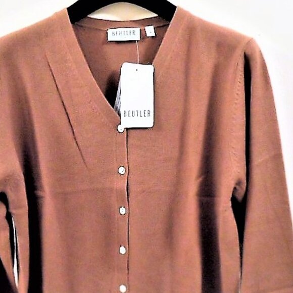 100% CASHMERE CARDIGANS SWEATERS BEUTLER NWT - Picture 2 of 2